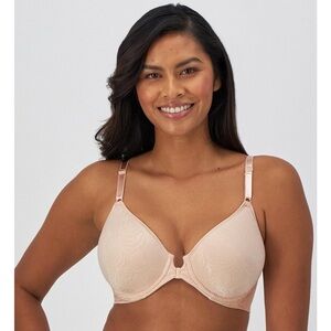 NWT Bali Comfort Revolution Front Close Smoothing Sz 42C Sandshell Underwire Bra